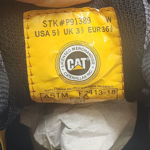 CAT Womens Quake CT ASTM Black Work & Safety Shoes Sz 5.5 M - NEW - Picture 7 of 9